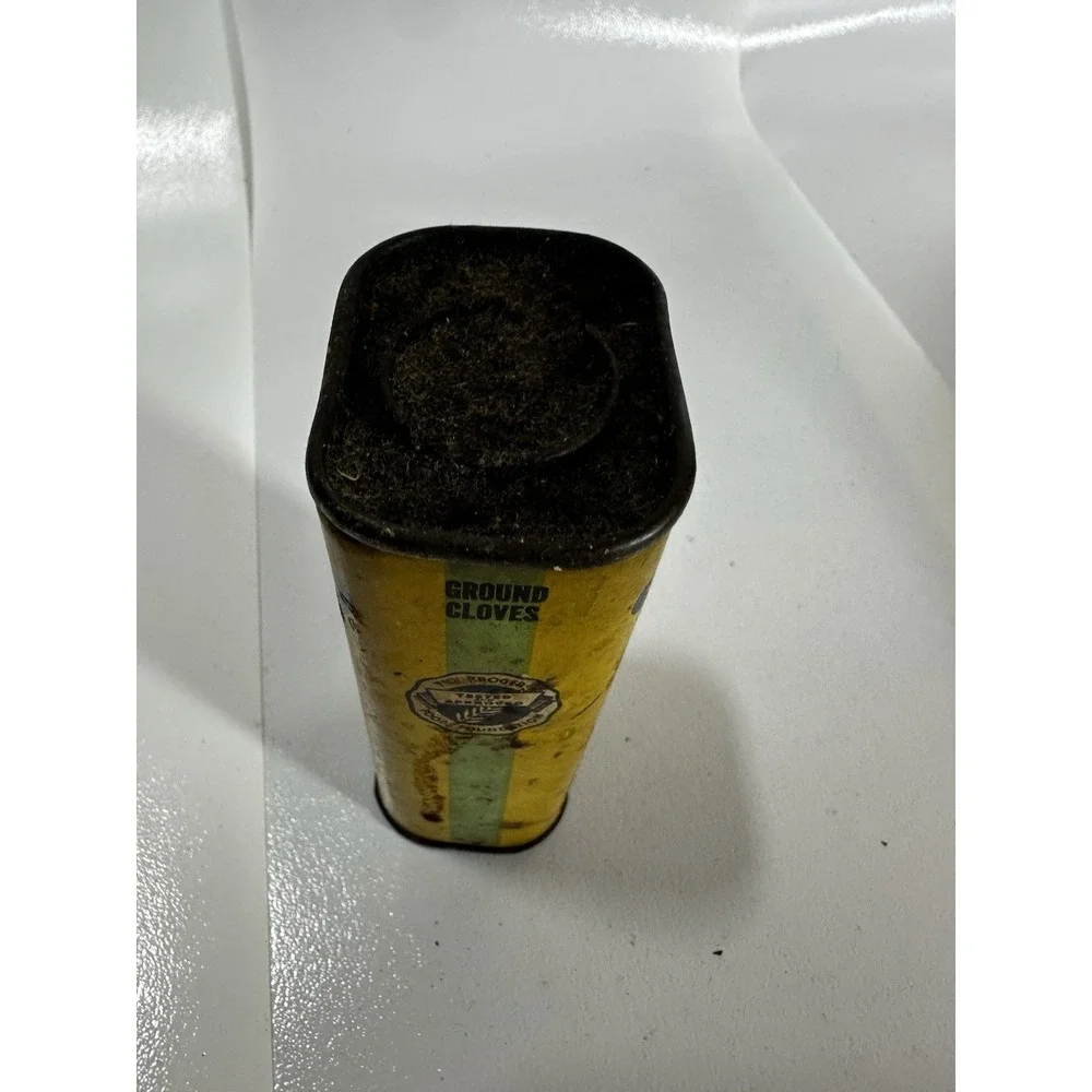 Sudan‎ Brand Ground Cloves Spice Metal Tin-VINTAGE